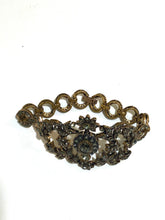 European Imperial Brass and Paste Vintage Bracelet