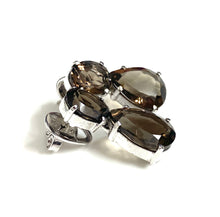 Sterling Silver Smokey Quartz Earrings