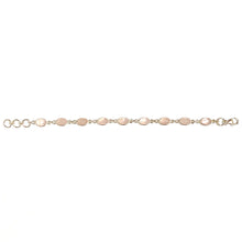 Sterling Silver Rose Quartz Cabochon Bracelet