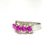 18ct White Gold Ruby and Diamond Ring