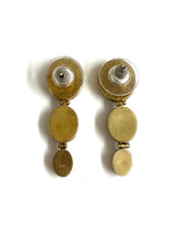 Sterling Silver Gold Plate Opal Earrings