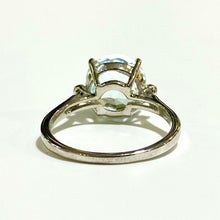 9ct White Gold 4.3ctw Aquamarine and Diamond Ring