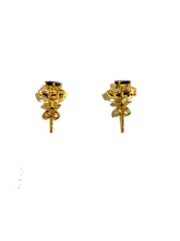 18ct Gold Sapphire and Diamond Earrings