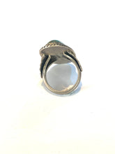 Long Sterling Silver Turquoise Ring
