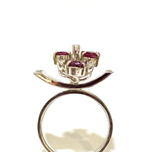 18ct White Gold Ruby and Diamond Ring