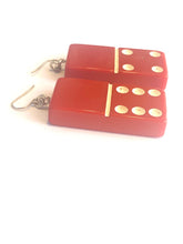 Bakelite Domino Earrings