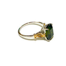 18ct Gold 3ct Parti Coloured Cushion Cut Sapphire Ring