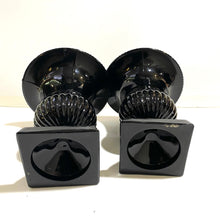 Vintage Black Glass Vase