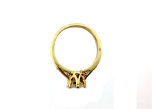 Natural Diamond and 18ct Yellow Gold Engagement Ring
