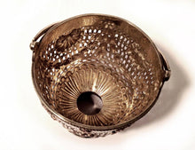 Ornate Silver-Plated Egg Basket