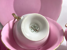 Hot Pink Shelly England Cup Saucer Plate