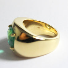18ct Yellow Gold 4.38ct Paraiba Tourmaline Ring
