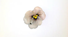 French Hand Painted Glass Pansies brooches (set of 3)