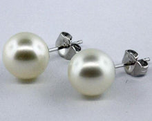 Sterling Silver White Cultured Pearl Stud Earrings