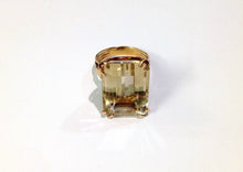 Large Vintage Citrine Cocktail Ring