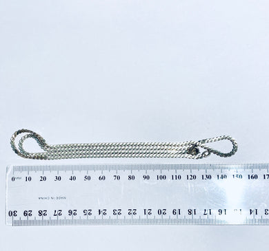 Heavy Sterling Silver half curb link chain