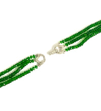 Chrome Green Diopside Beaded Necklace