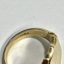 9ct Gold Engraved Shield Signet Ring