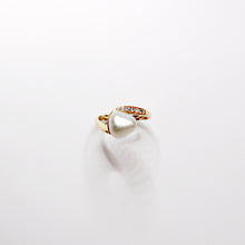 Natural White Pearl and Diamond Dress Ring
