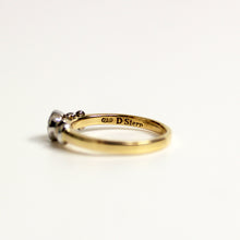 18ct White and Yellow Gold Solitaire 0.39ctw Diamond Ring