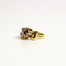 18ct Yellow Gold Diamond Bow Ring