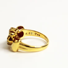 18ct Yellow Gold Diamond Bow Ring