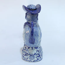 Antique Delft Blue and White Delftware Monkey Milk Jug