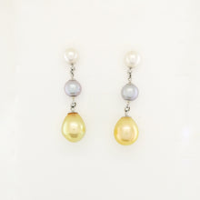 18ct White Gold South Sea Pearl Earrings