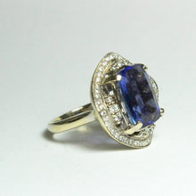 18ct White Gold 8.14ct Tanzanite and Diamond Dress Ring