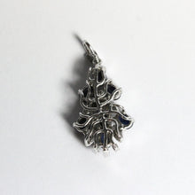 18ct White Gold Sapphire and Diamond Pendant