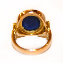 18ct Yellow Gold Lapis Lazuli Dress Ring