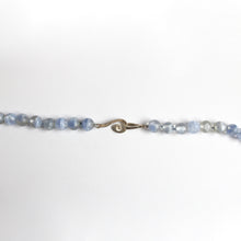 Vintage Faceted Lilac Glass Beaded Opera Length Necklace