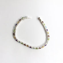 Sterling Silver Assorted Semi-Precious Gemstone Bracelet