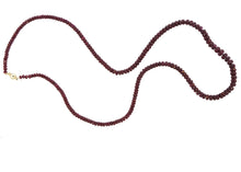 Natural Pigeon Blood Faceted Ruby Strand Necklace