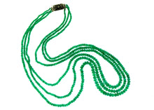 Multi-Strand Colombian Emerald Necklace