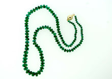Natural Beaded Colombian Emerald Strand