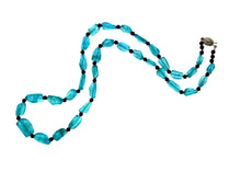 Rough Cut Natural Apatite and Garnet Necklace