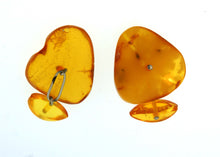 Vintage Baltic Amber Sterling Silver Cufflinks