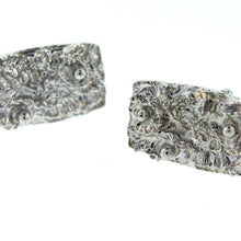 Vintage Textured Silver Costume Cufflinks