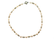 Sterling Silver Bead and Cultured Pearl Necklace