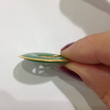 Antique 14ct Yellow Gold Jadeite Pendant