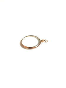 Clear 9ct Rose Gold Bubble Locket