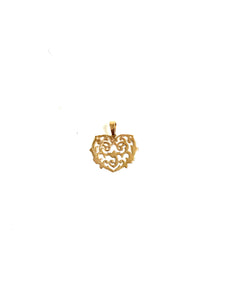 9ct Gold Heart Shaped Pendant