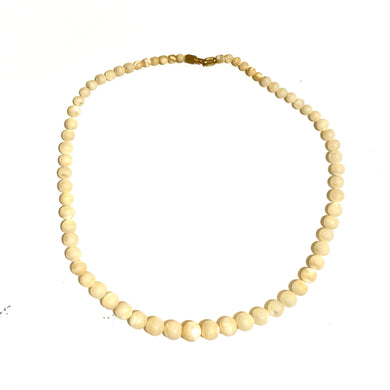 Mother of Pearl Graduated Beaded Necklace