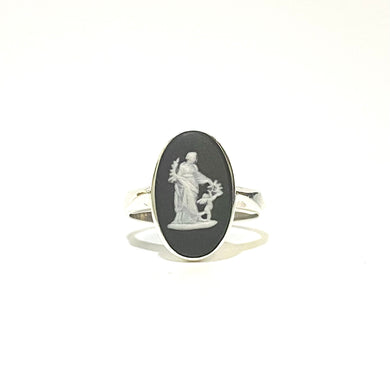 Vintage Jasperware Wedgwood Cameo Ring