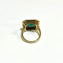 18ct Yellow Gold Diamond Ruby and Emerald Ring