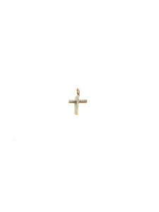 18ct Yellow Gold Diamond Cross Pendant