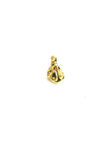 Sterling Silver Gold Plate Crown Charm