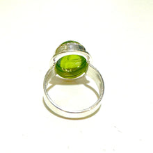 6.1g Sterling Silver Cabochon Peridot Ring