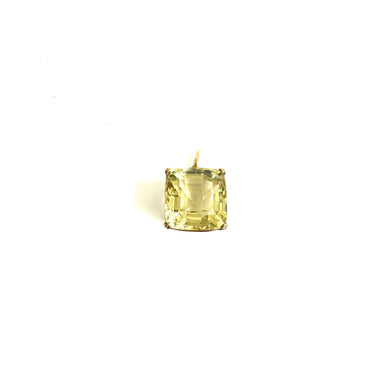 18ct Yellow Gold Citrine Square Pendant
